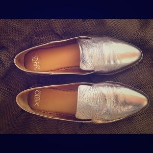 Franco Sarto Pointed Metallic Espadrilles